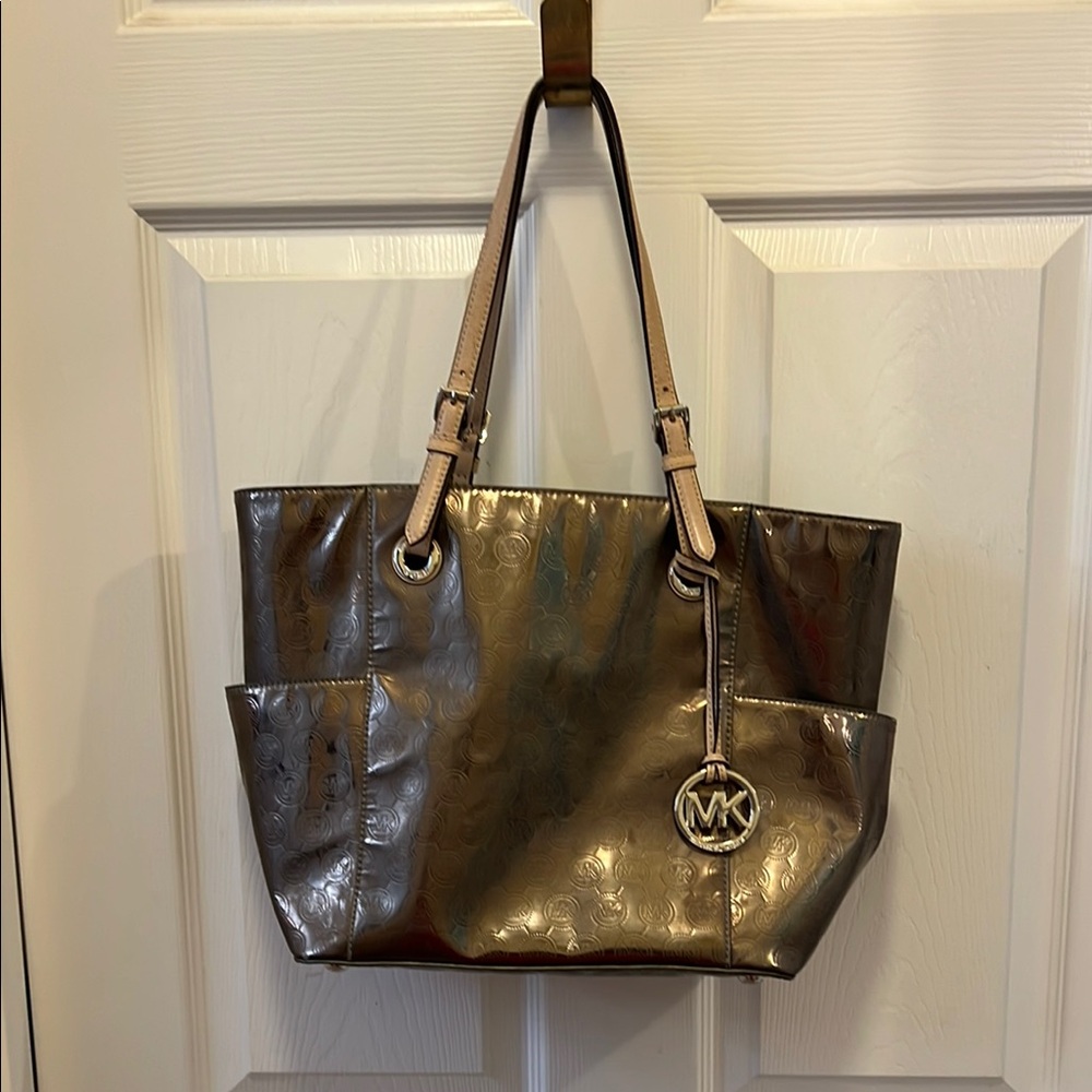 Michael Kors Metallic Tote Bag